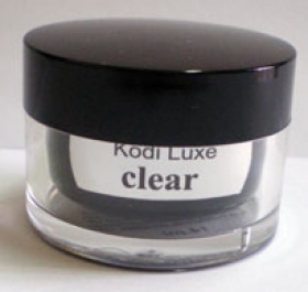 Kodi luxe cler UV gel (28 ml.)
Каучуковый гель прозрачный
1фазная система